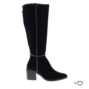 Vince Camuto black suede leather boots